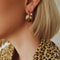 18k Gold Plated Sterling Silver Twisted Hoop Earrings Eda